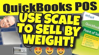 QuickBooks POS Sell By Weight Using Scale  lb oz kilogram pound ounce gram [upl. by Morton]