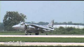 USMC AV8B Harrier Demonstration  Entire Performance  2010 Rockford AirFest [upl. by Sabu]