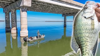 Fishing Under Bridges for Winter Crappie [upl. by Leboff146]