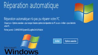 RÉPARATION AUTOMATIQUE NA PAS PU RÉPARER VOTRE PC WINDOWS 1011 [upl. by Girardi755]