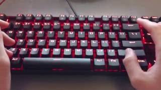 Red Dragon Kumara Led Backlit Mechanical Gaming Keyboard Review [upl. by Hayouqes]