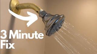 How to fix water leaking behind the shower head Leaking where shower head connects [upl. by Hadria54]