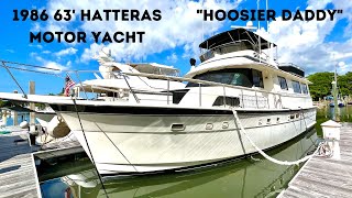 SOLD63 Hatteras Motor Yacht Tour One of a kind rugged luxury [upl. by Katzman]