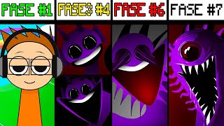 TUTTE LE FASI DI SPRUNKI DA 1 a 7 Incredibox Sprunki [upl. by Zehe691]