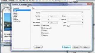 DreamWeaver cs3  DIV y CCS gratis videotutorialeses [upl. by Adnocahs]