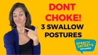 Swallow Posture Strategies for Dysphagia [upl. by Aneryc926]