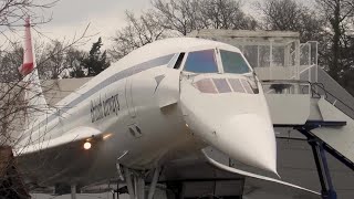 Brooklands Concorde GBBDG Nose and visor demonstration  2 March 2019 [upl. by Alleciram]