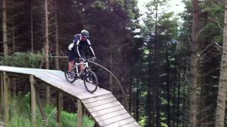 Coed Llandegla Forest Mountain Biking  Drop Shore Crash [upl. by Zoellick]