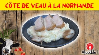 Recette de côte de veau à la Normande [upl. by Eterg]