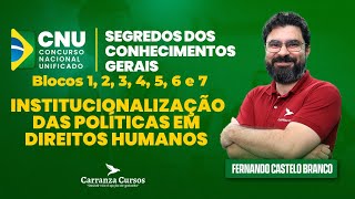 CNU  Institucionalização das Políticas em Direitos Humanos  Prof Fernando C Branco [upl. by Kera31]