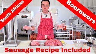 How to Make Boerewors Sausage South African Boerewors Sausage [upl. by Eneluj]