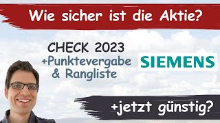 Siemens Aktienanalyse – Update 2023 Wie sicher ist die Aktie günstig bewertet [upl. by Sillert362]