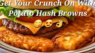 Crispy Golden GoodneesPotato Hash BrownsGet ur Crunch onHomemade Potato Hash Browns [upl. by Arimak]