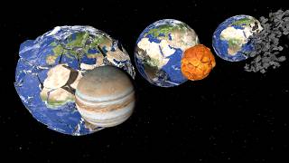 Planetary Collision Experiment Comparing the Masses of Solar System Planets [upl. by Espy]