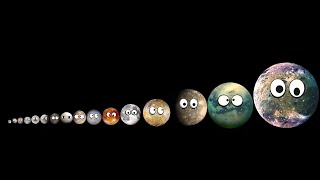 Moon Size Comparison CoucouTroyTV [upl. by Largent]