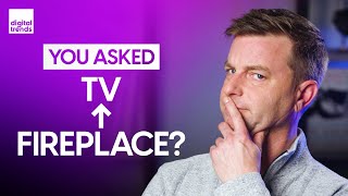 TV Above Fireplace Bad Samsung S89C OLED Worth Buying  You Asked Ep17 [upl. by Allisan]