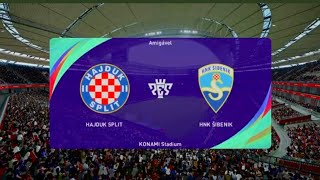 HNK Hajduk Split vs HNK Sibenik  PES SHNL 2425 [upl. by Adliwa]