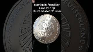 EINMALIG Deutschlands ERSTE 25 Euro Münze  25 Jahre Deutsche Einheit 2015  shorts [upl. by Zetrauq]