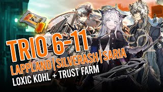 Arknights 3 Operators 611 Loxic Kohl  Trust Farm feat Lappland SilverAsh and Saria [upl. by Dearr]