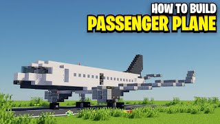 How To Build A PASSENGER PLANE In Minecraft Updated [upl. by Ajram328]