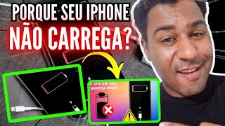 IPHONE NÃO CARREGA o que fazer  iphone não carrega mas indica que está carregando  Como Resolver [upl. by Lorenz139]