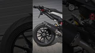 Ducati Hyperstrada 821 with Dominator Exhaust dominatorexhaust ducati hyperstrada exhaustsystem [upl. by Torres230]