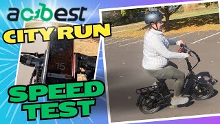 Actbest CityRun Electric Bike Speed Test amp Ride [upl. by Tyrrell]