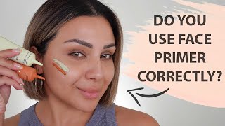 HOW TO USE PRIMER ON FACE 2021  NINA UBHI [upl. by Dennard]