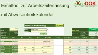 Automatisierte Arbeitszeiterfassung in Excel [upl. by Beller]