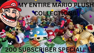 My ENTIRE Mario Plush Collection 200 Subscriber Special [upl. by Akirea]