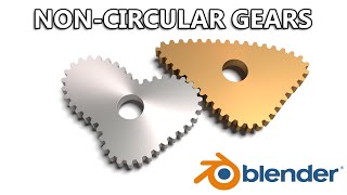 Tutorial How to Model NonCircular Gears in Blender [upl. by Rifkin712]