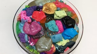 MIXING ALL MY SLIMES SLIMESMOOTHIE SATISFYING SLIME  9 [upl. by Aphrodite956]