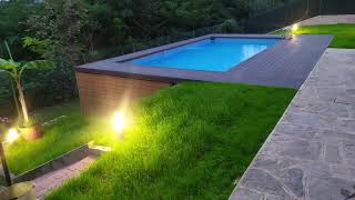 Intex Ultra Frame Pool underground 732x366x132 Amazing result [upl. by Hillegass]