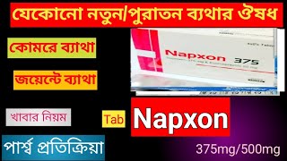 Napxon 375500mg tabreview bangla  napxon 375500mg এর কাজ কি [upl. by Thilda837]