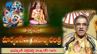 Sampoorna Markandeya Maharshi Charitra  Markandeya Puranam Telugu  By Vaddiparti Padmakar Garu [upl. by Enicar]