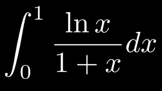 Feynman Integration Example 47  Integral from 0 to 1 of lnx1x dx [upl. by Airetnuhs805]