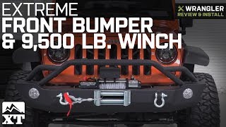 Jeep Wrangler Barricade Extreme Front Bumper amp Winch Combo 20072018 JK amp JL Review amp Install [upl. by Amron]