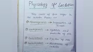 Physiology of Lactation  Mammogenesis Lactogenesis Galactokinesis amp Galactopoiesis [upl. by Nottus]