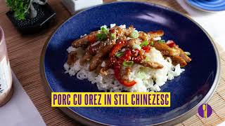 Porc cu orez în stil chinezesc [upl. by Haimrej]