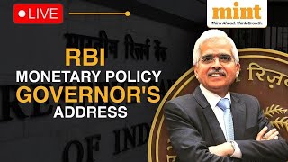 LIVE RBI Governor Shaktikanta Das Makes Monetary Policy Announcement  Interest  Inflation [upl. by Iohk]