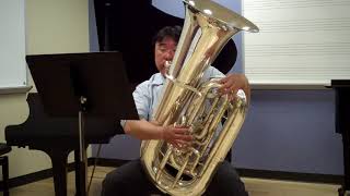 OMEA AllState Etude  Tuba Blazevich 24 [upl. by Agretha]