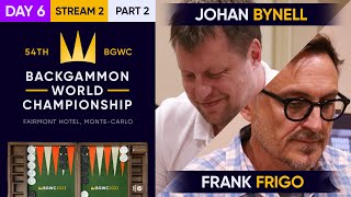 54th Backgammon World Championship  Day 6  Stream 2  Part 2 World Championship Rnd of 8 [upl. by Vina488]