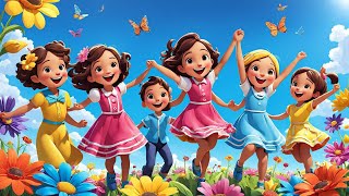 Ring Around the Roses  Fun Kids Song  Classic Nursery Rhyme [upl. by Ayin]