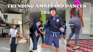 Best of amapiano dance challenges  2024 [upl. by Nalek]