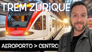 Como sair do Aeroporto de Zurique de Trem  Modo mais econômico [upl. by Siuraj121]