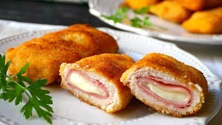 Pechugas rellenas de jamón y queso cordon bleu [upl. by Ajin947]