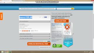 msvcr100dll missing error fix 20132014 [upl. by Farman]
