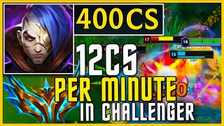 How To Path Like A CHALLENGER KAYN 12 CS PER MINUTE [upl. by Irab]