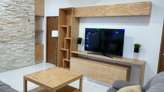 Cómo Hacer Centro de Entretenimiento Mueble para TV  Furniture for TV Living Room [upl. by Nnaillek]