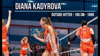 Diana Kadyrova Outside Hitter 20232024 Volleyball Season [upl. by Artep]